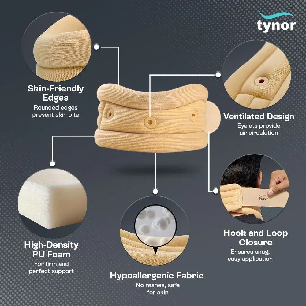 Tynor Cervical Collar Soft With Support (B-02)