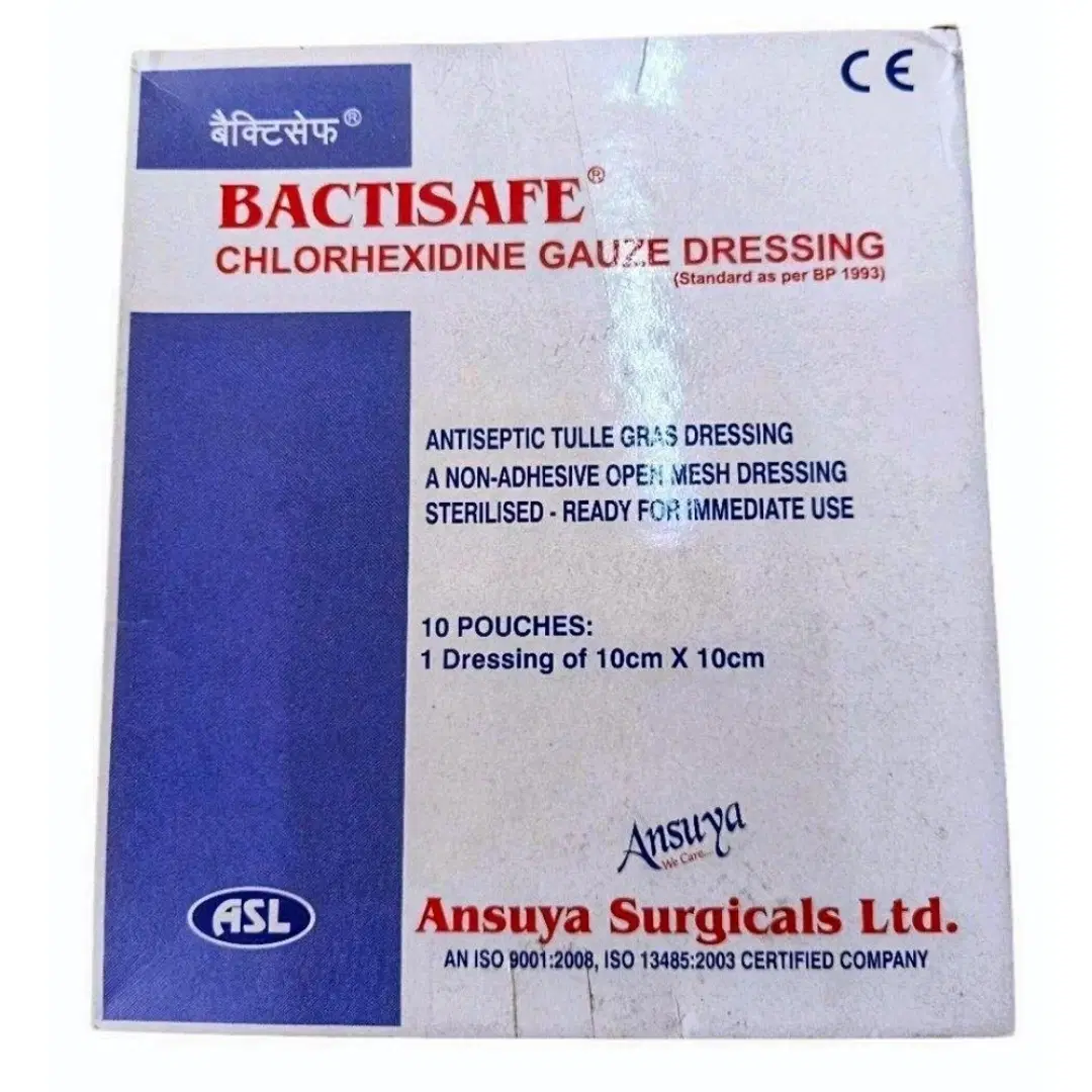 Ansuya Bactisafe Gauze Dressing -10*10 -10 packs