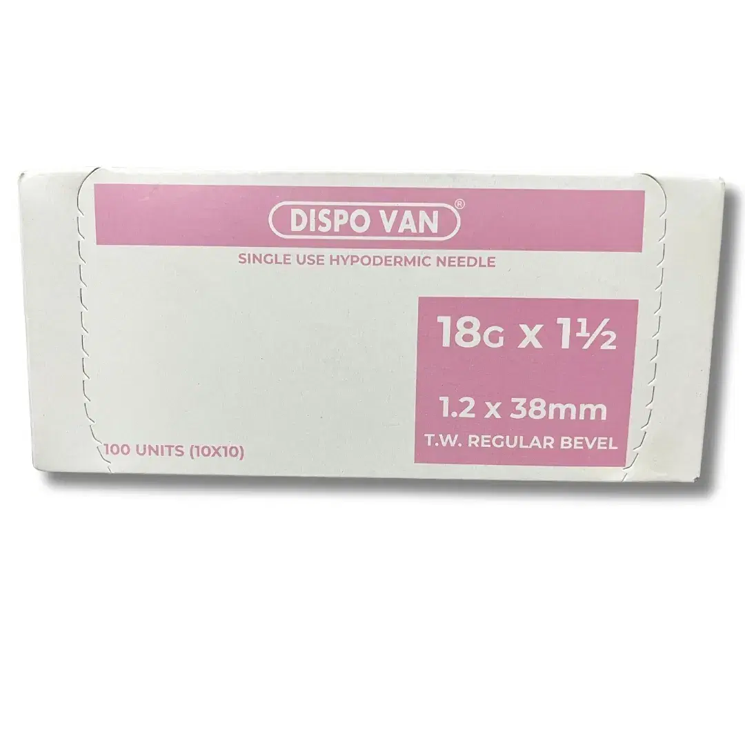 Dispovan Hypodermic Needle - 18G*1.5 Inch