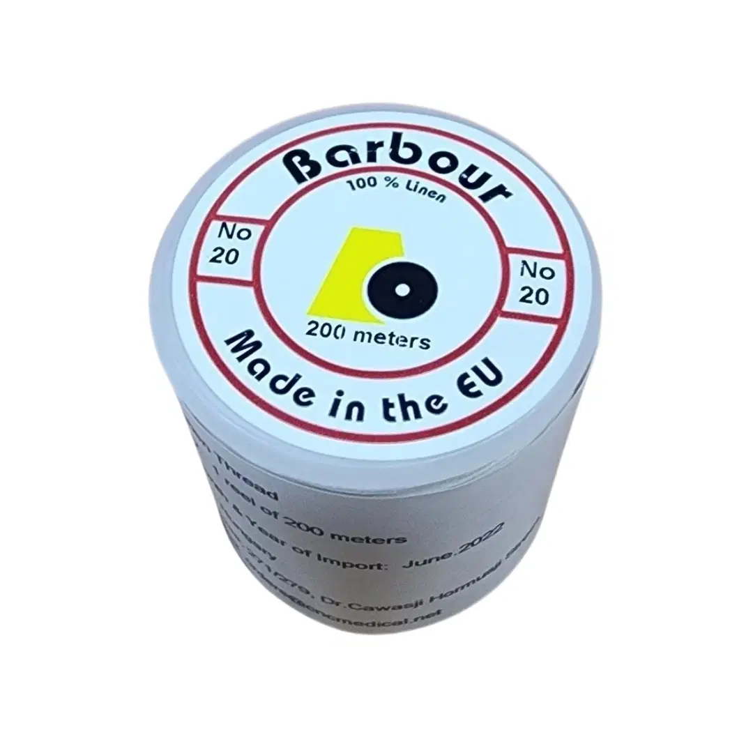 Plain White Barbour Linen Thread 20 No.