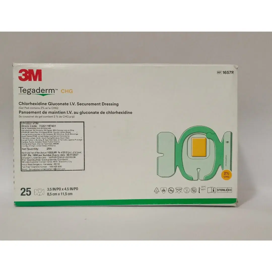 3M Tegaderm 1657R - I.V. Securement Dressing, 11.5 cm x 8.5 cm