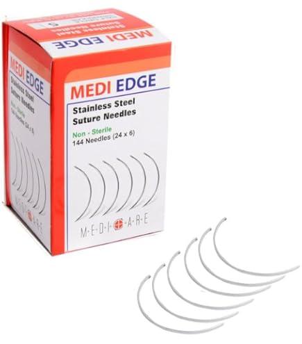 Suture Needles - Curved Cutting - 6 Needle Pack