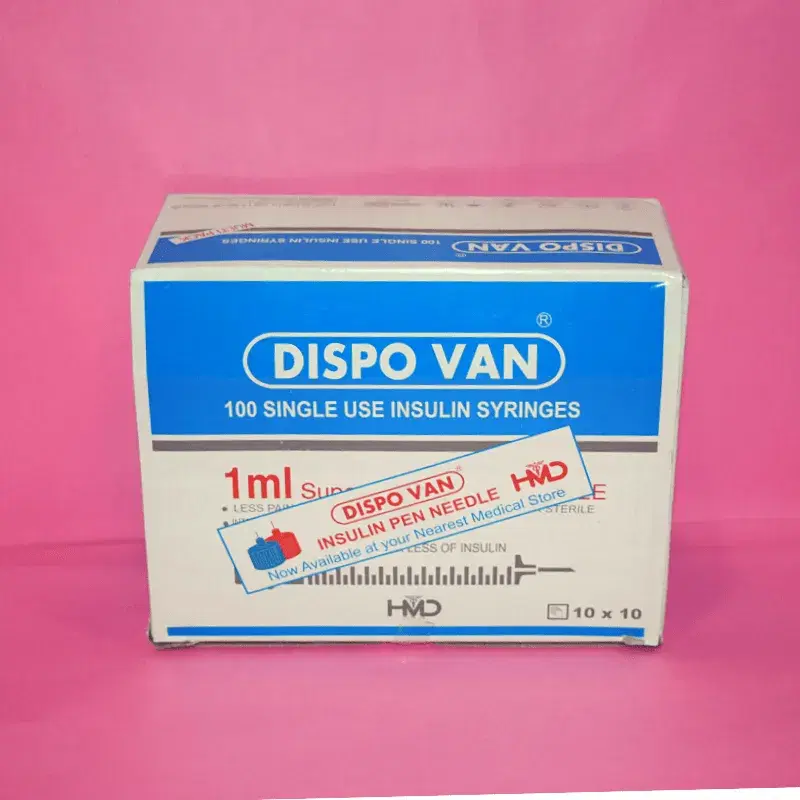 Dispo Van Syringe 1 mL (U-40) – Pack of 100
