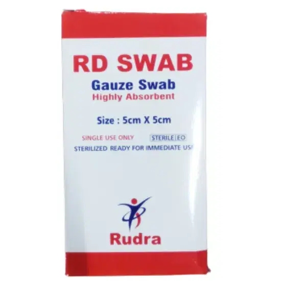 RD Gauze Swabs 5cm x 5cm - 30 Packs (4 Pieces Per Pack)