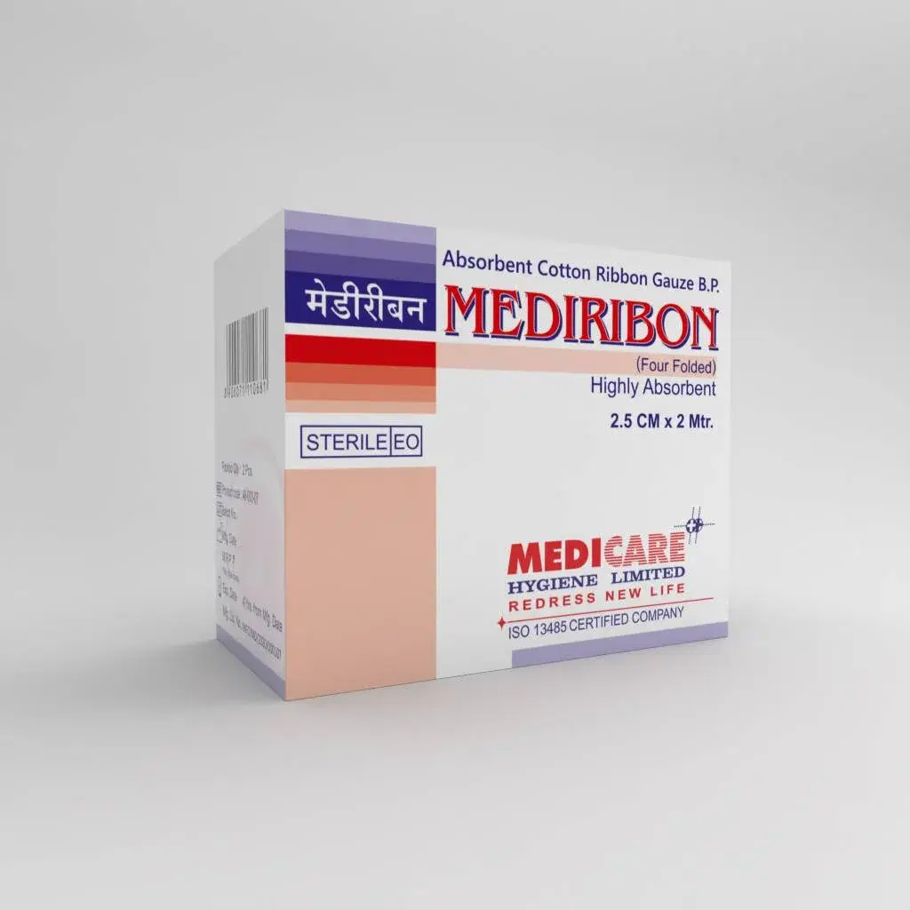 Medica Mediribon Absorbent Cotton Ribbon Gauze -2 Pcs