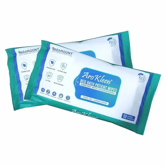 Paramount Aro Kleen Bed Bath Wipes