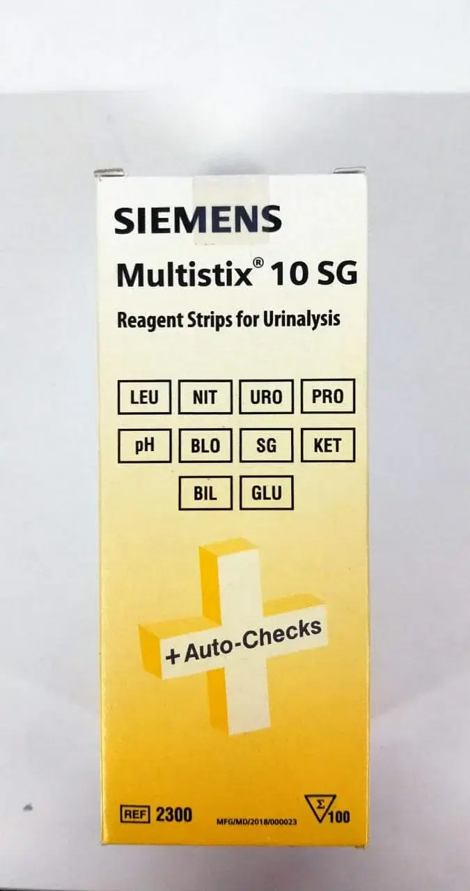 Siemens Multistix 10 para Sg Reagent Strips For Urinalysis -100 Strips
