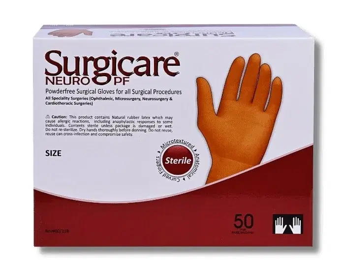 Surgicare NEURO PF - Sterile Powder Free Latex Surgical Gloves