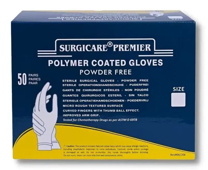 Surgicare Premier Polymer-Coated Powder-Free Surgical Gloves